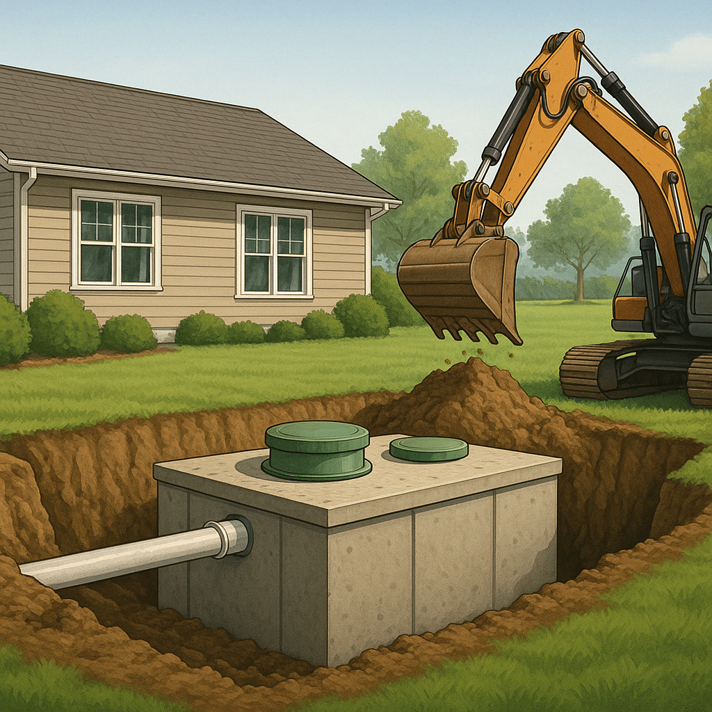does a new septic system add value